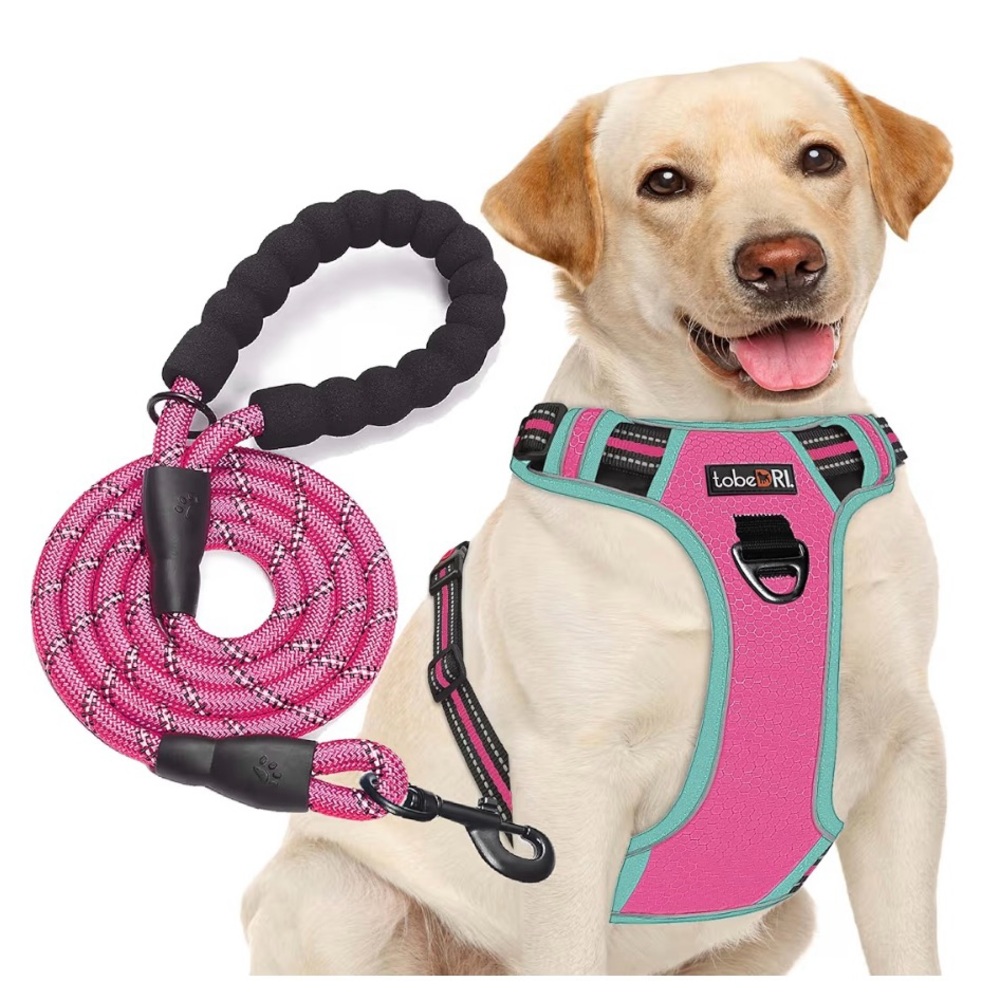 No Pull Dog Harness Adjustable Reflective Oxford Easy Control Medium Large Dog
